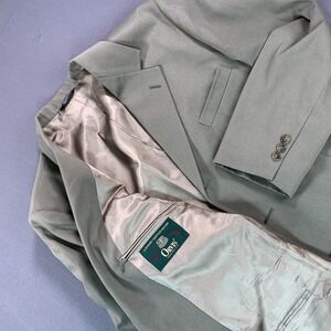 Vintage Orvis Blazer Mens 46R Green Sport Coat 3 Button Single Breasted USA Made
